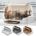 thumbnail image 1 of Baby Bottle Drying Rack Dustproof Large Capacity Transparent Design Baby Bottle Rack Dryer Storage Box with Removable Drain Tray, 1 of 8
