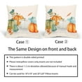 thumbnail image 3 of Fall Maple Leaves Pillow Covers 20X20 Inch Teal Orange White Green Pumpkins Decorative Couch Pillow Cases Set of 2 Autumn Thanksgiving Throw Pillows Farm Decor For Room Porch Patio Couch Outdoor, 3 of 6