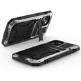 thumbnail image 3 of Case for iPhone 13 Pro Max,Heavy Duty Shockproof Full-Body Sturdy Protective Metal Hard Case with Built-in Screen Protector and Stand for iPhone 13 Pro Max 6.7 inch (Silver), 3 of 14