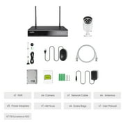 SANNCE 8 Channel 5MP Super HD Wireless NVR Security Camera System with 3MP WiFi Cameras with 1TB Hard Drive Disk