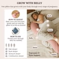 thumbnail image 4 of Almohada de embarazo Cuddo Baby 5 en 1 con funda refrescante azul, 4 of 6