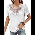thumbnail image 2 of Blusas Tipo Túnica de Corta para Mujer, Estilo Informal, con Encaje XXL, 2 of 9
