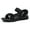 Black, variant on Men's Sport Sandals, Summer Casual Quick-Dry Strappy Sandals with Arch Support, Outdoor Walking Sandals