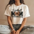 thumbnail image 5 of Football Mom Coquette Bow Retro T-Shirt, Stylish Game Day White Tee for Trendy and Proud Sports Mothers, 5 of 6