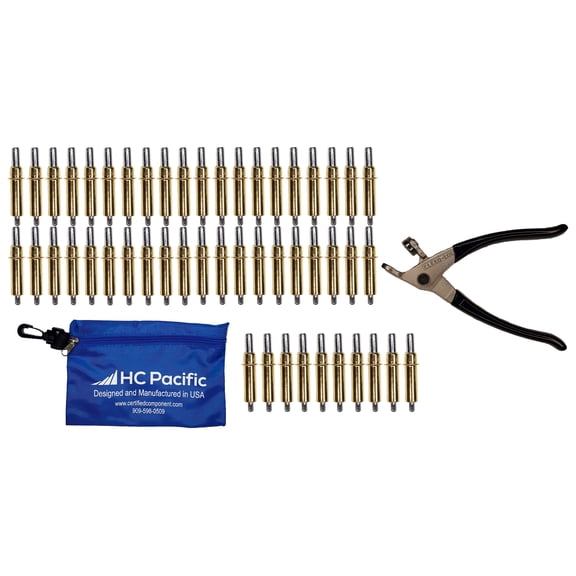 50 each C3/16 Cleco Fasteners with Pliers and Pouch