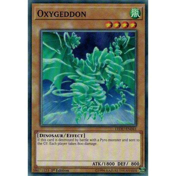 YuGiOh Legendary Duelists Common Oxygeddon LEDU-EN041