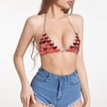 thumbnail image 4 of Razzly Women's Sequin Heart Cutout Acrylic Bikini Style Sleeveless Tank Top Camisole For Summer(Red,One Size), 4 of 4