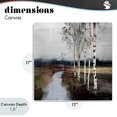 thumbnail image 4 of Stupell Industries Transitional Birch Creek River Canvas Art, 17 x 17, by Kim Curinga, 4 of 8
