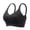 Black, variant on ALLLIST No Wire Womens Bras Full Coverage Push up Bralette Black Lace Solid Breathable T-Shirt Ladie's Underwear
