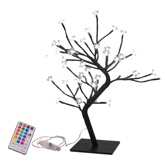 Tachiuwa LED Tree Lights Ornament Cherry Blossom Tree Light for Office Bedroom Indoor