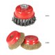 thumbnail image 1 of 2pcs 75mm 3" Steel Wire Wheel Fine Crimp Cup Wheel Brush Rotary Steel Wire Brush For Angle Grinder, 1 of 5