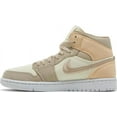 thumbnail image 2 of Women's Air Jordan 1 Mid SE "Canvas Khaki" Muslin/Dsrt/Gld (DV0427 102) - 6.5, 2 of 5