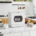 thumbnail image 2 of HOMCOM Countertop Dishwasher Portable Dishwasher with 5 Washing Programs, 2 of 10