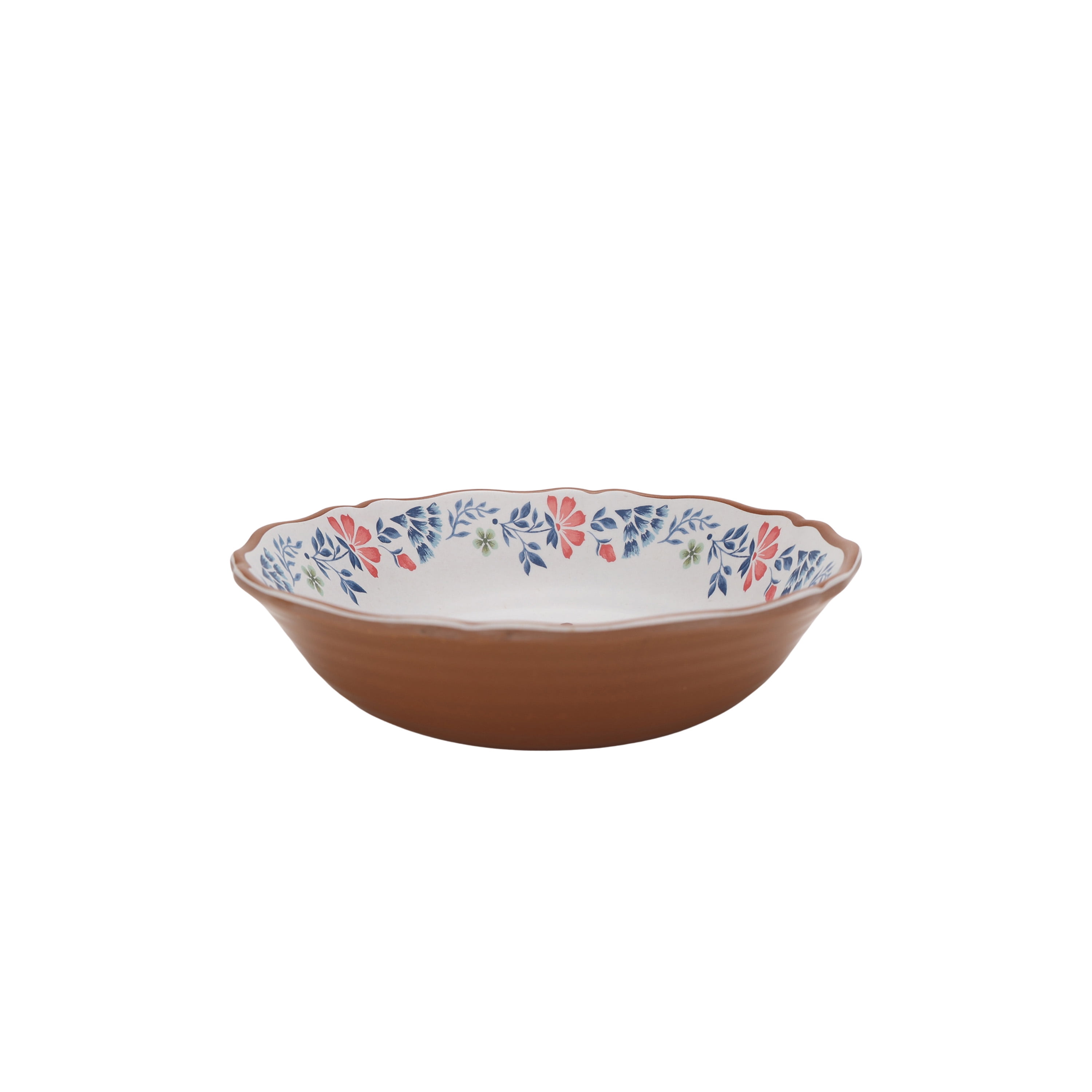 The Pioneer Woman Hattie 12-Piece Bamboo Melamine Dinnerware Set, Multicolor