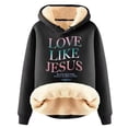 thumbnail image 1 of WEAIXIMIUNG Robe Sweat-Shirt pour Femmes Plus la Dernière Mode Automne et Hiver Épaissi Velours Chaud Cardigan à Capuche pour Femmes, 1 of 2