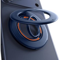 2025 Flagship Magnetic Phone Grip Ring Holder Kickstand [2-Sided Magnetic] [360 Rotation] Fit for MagSafe Accessories for iPhone 17 16 15 14 13 12 11 Samsung, Google, Blue