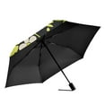 thumbnail image 2 of FORMRS Travel Umbrella Folding Auto Open Close Windproof Rain UV Protection, Green Flower Pattern, 2 of 8