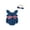 Blue, variant on Miaouyo Baby Girl 4th of July Romper Flying Sleeve Round Neck Star Stripe Printed Bodysuit with Bow Headband