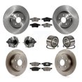thumbnail image 1 of Transit Auto Front Rear Hub Bearing Assembly Disc Brake Rotor and Semi-Metallic Pad Kit (10Pc) for Car 2013-2016 Ford Escape FWD with 2.0L Without Parking Assist Left Right Driver Passenger KBB-106800, 1 of 10