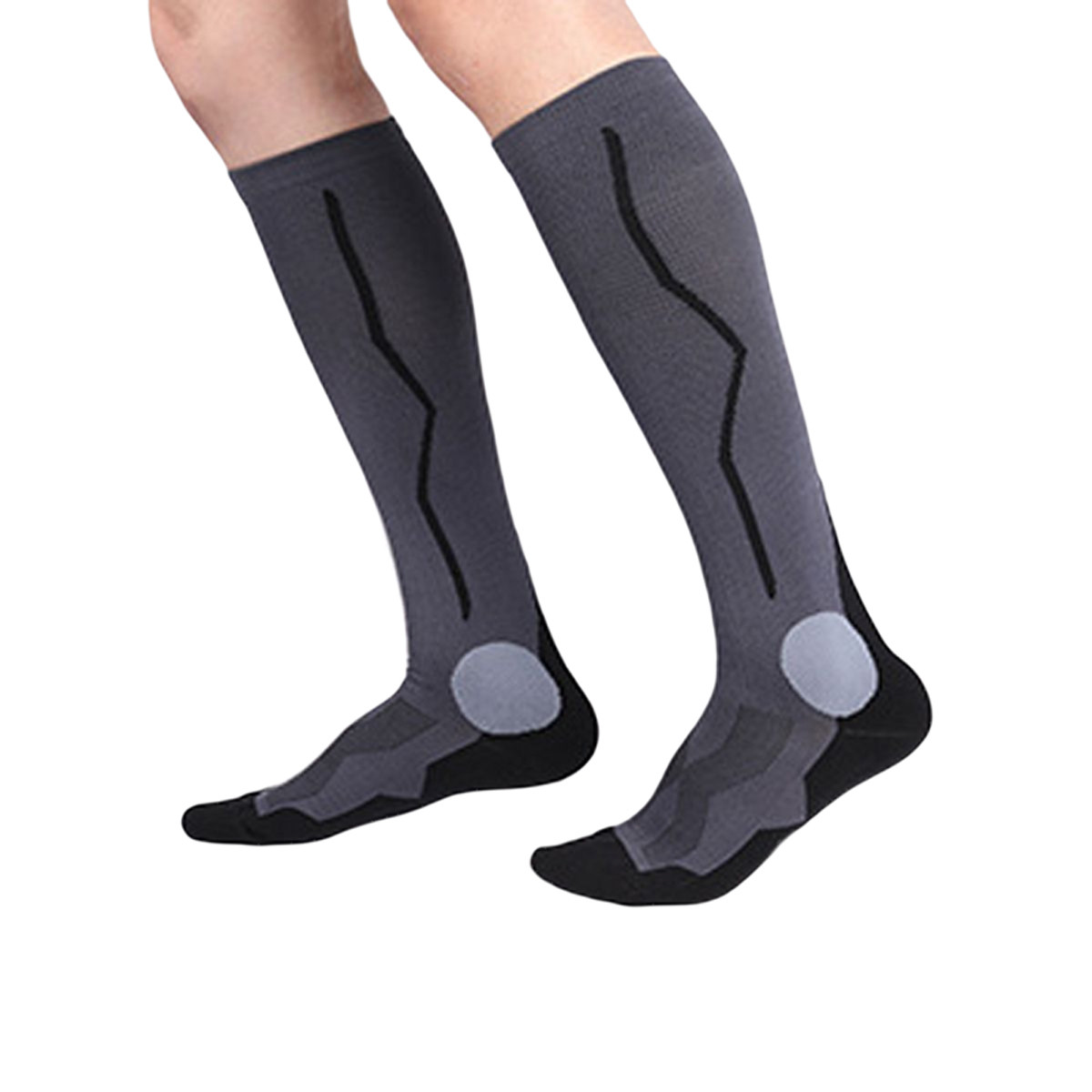 Men Women Compression Socks, Anti-Odor Knee High Stockings for
