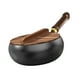 thumbnail image 5 of Wok de hierro para cocinar chino, wok, utensilios de cocina, cocina de inducción a gas hirviendo, fondo plano 28 centímetros, 5 of 9
