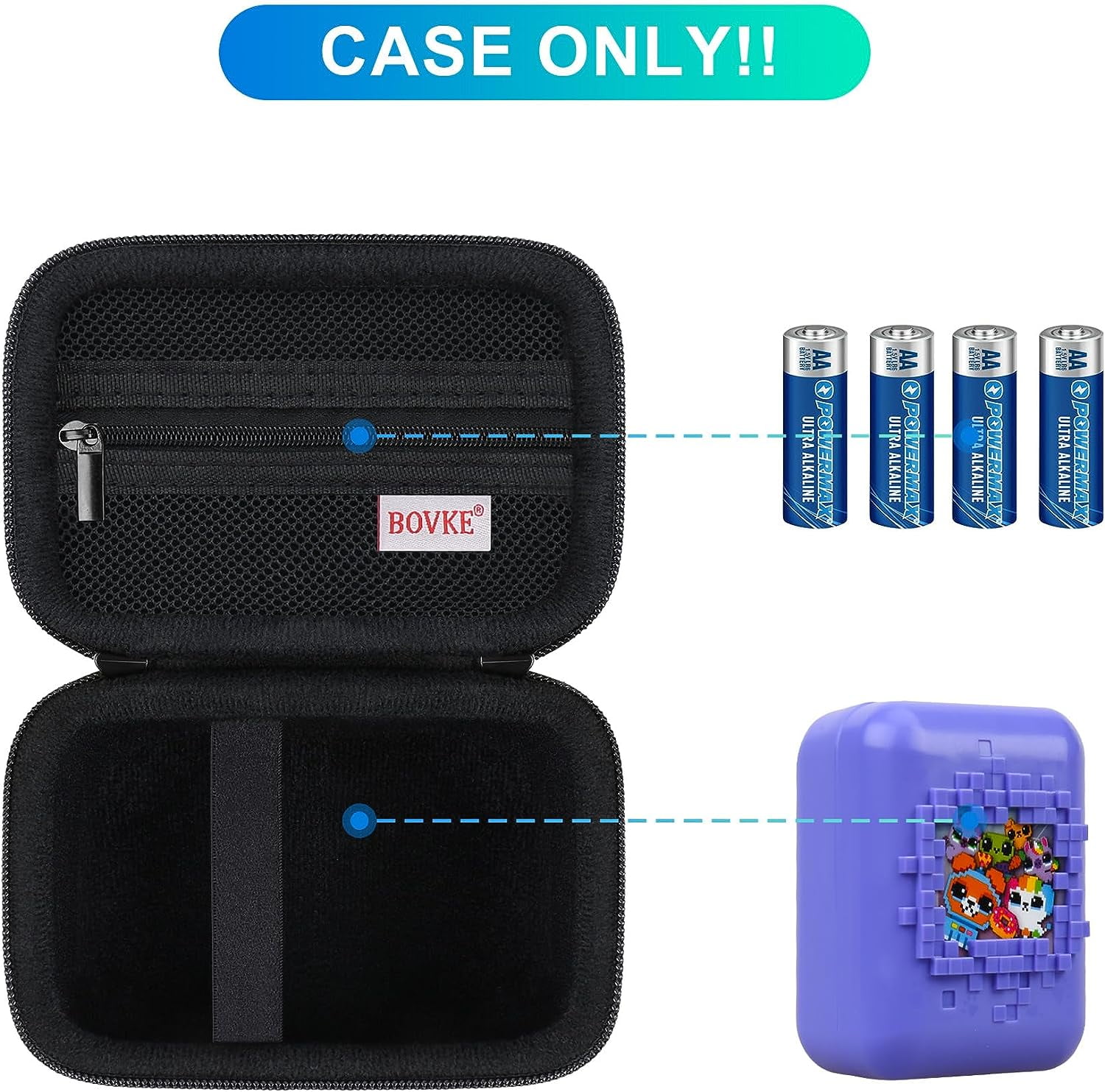 Best Carrying Hard Case for Bitzee Toy Digital Pet and Pets Accessories On   