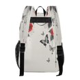 thumbnail image 3 of Ttyddzy Clear Backpack Heavy Duty PVC Transparent Backpack for College Workplace, Red Rose Butterflies, 3 of 8