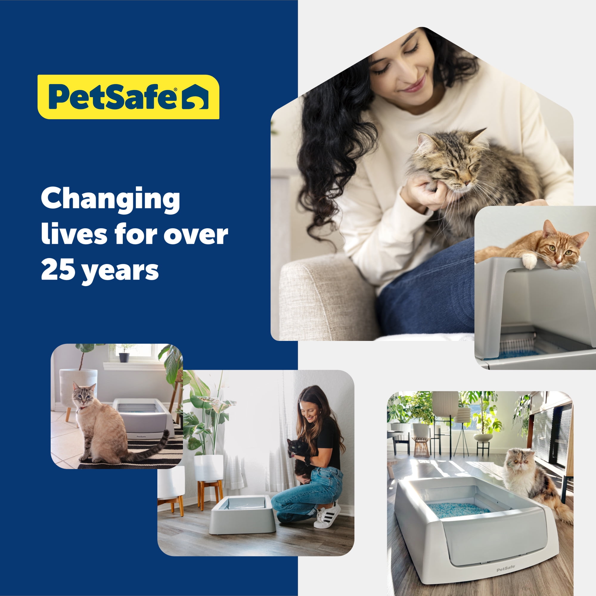 PetSafe ScoopFree Premium Natural Cat Litter, Non-Clumping, 2 packs of 4.2 lb