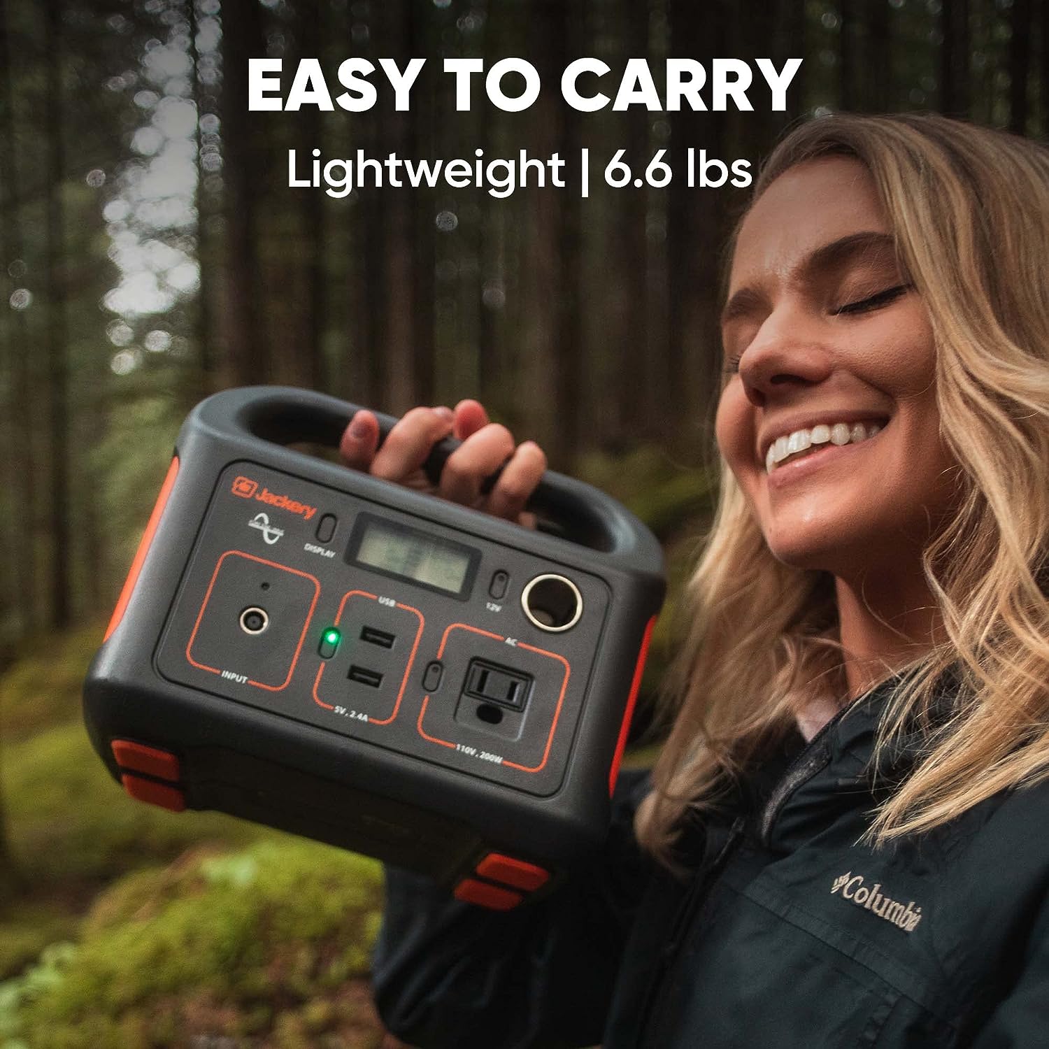 Jackery Portable Power Station Explorer 240, 240Wh Backup Lithium Battery, 110V/200W Pure Sine Wave AC Outlet, Solar Generator for Outdoors Camping Travel Hunting Emergency (Solar Panel Optional) - image 4 of 5
