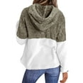 thumbnail image 5 of STARVNC Women Colorblock Pocket Hooded Long Sleeve Sweatshirt, 5 of 5