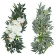 thumbnail image 3 of 26" Wedding Arch Flower Artificial Silk Floral with Clip White,2 Pack, 3 of 7