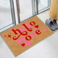 thumbnail image 4 of Valentine's Day Coir Doormat Valentines Loved Welcome Doormat Outdoor Entrance Coir Non-slip Indoor Home Decor Front Door Mats Seasonal Holiday Floor Mat Anniversary Valentine's Day Decorations, 4 of 6