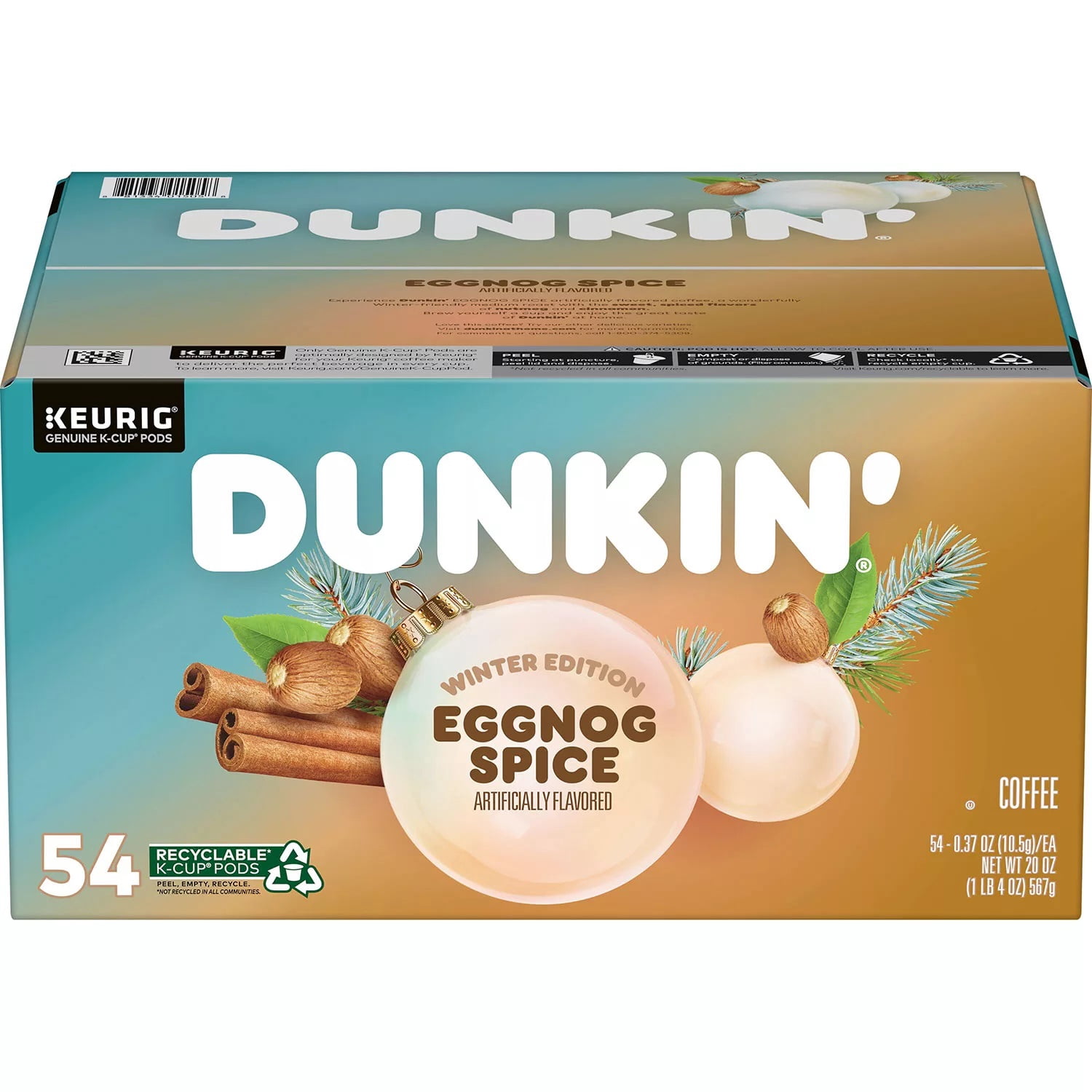 K-Cup Coffee Pods, Eggnog Spice 