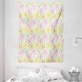 thumbnail image 1 of Floral Tapestry, Hand Drawn Colorful Flourishing Spring Flowers Sketchy Design Natural Garden Theme, Wall Hanging for Bedroom Living Room Dorm Decor, 60W X 80L Inches, Multicolor, by Ambesonne, 1 of 2
