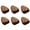 Walnut Wood-Triangle-46mm, variant on HDJNal 6PCS Mushroom Shape Natural Natural Beach Wood Cabinet Knob - Retro Style Cobblestone Kitchen Cabinets Furniture Dresser Wardrobe Cupboard Drawer Pulls Handles Hardware