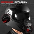 thumbnail image 4 of Casco Integral Motociclista Onof  MH5889 Cerrado Negro Mate Deportivo Certificacion DOT - M, 4 of 7