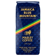 Marley Coffee Talkin' Blues, Jamaica Blue Mountain Naturally Grown Ground Coffee, 8-Ounce Bag