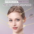thumbnail image 4 of Correas de lifting facial con 4 bandas elásticas para rostro y cuello. 20 bandas de repuesto. Impermeables e invisibles. Adhesivo para papada Tila., 4 of 9