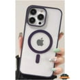 thumbnail image 2 of For Samsung Galaxy S24 Ultra 5G Hybrid Clear Transparent Colors Edge Bumper with Magsafe Compatible, Ultra Slim Hard PC Phone Case Cover by Xpression - Purple, 2 of 9