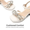 thumbnail image 4 of DREAM PAIRS Girls' Strappy Flat Sandals, Elegant T-Strap Dress Shoes with Metallic Ball Accent, Comfortable Non-Slip Summer Party Sandals for Little/Big Kid, 4 of 5
