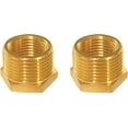 thumbnail image 2 of YOUHO Brass Pipe Hose Hex Head Bushing Adapter Convert 3/4 NPT Male x 3/8 NPT Female Hex Bushing Adapter (Pack of5), 2 of 5