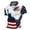 #01 Dark Blue, variant on America 250 Shirts for Men Usa Flag Print Color Block Short Sleeve Collared Button-Down Polo Shirt United States Big and Tall Regular Fit Daily Wear Shirts, Deep Red, #01 Deep Red