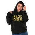 thumbnail image 3 of Nacho Cheese Funny Food Carbs Snacks Unisex Plus Fleece Graphic Hoodie Brisco Brands 2X, 3 of 5
