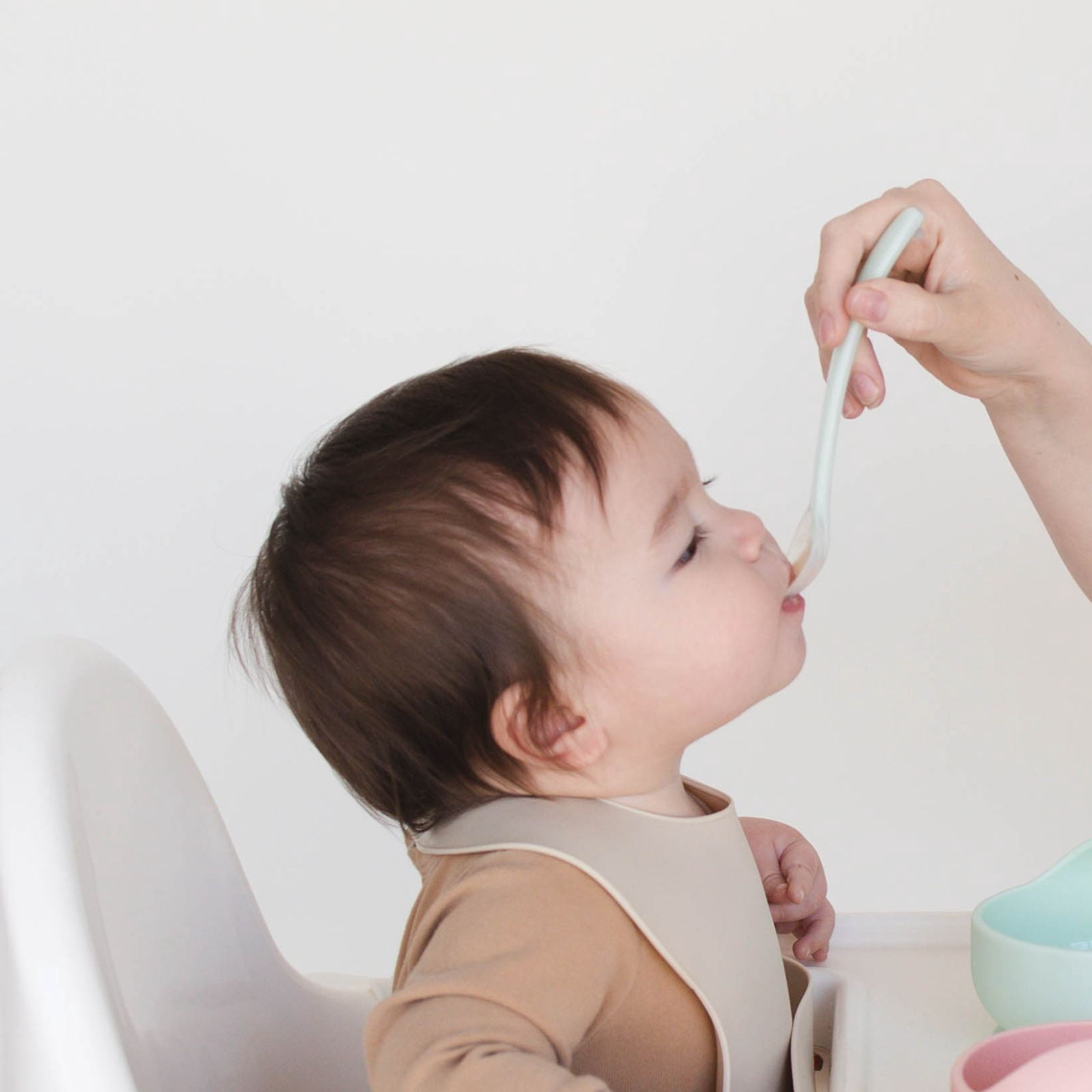 Baby's Brew Bite Size Bundle: Silicone Bowl, Flexi-Spoon and 2-in-1 Snack / Sip Cup