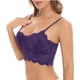 thumbnail image 5 of Sujetador de encaje con tirantes sólidos para mujer, ropa interior, bralette elegante de poliéster, 5 of 8