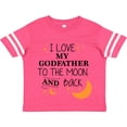 thumbnail image 3 of Inktastic I Love My Godfather to the Moon and Back Boys or Girls Toddler T-Shirt, 3 of 5