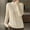 Beige, variant on Cardigan Sweaters for Women,Womens Sweaters,Crew NeCk,Insulated,Solid,Polyester,Green,S(US:4)
