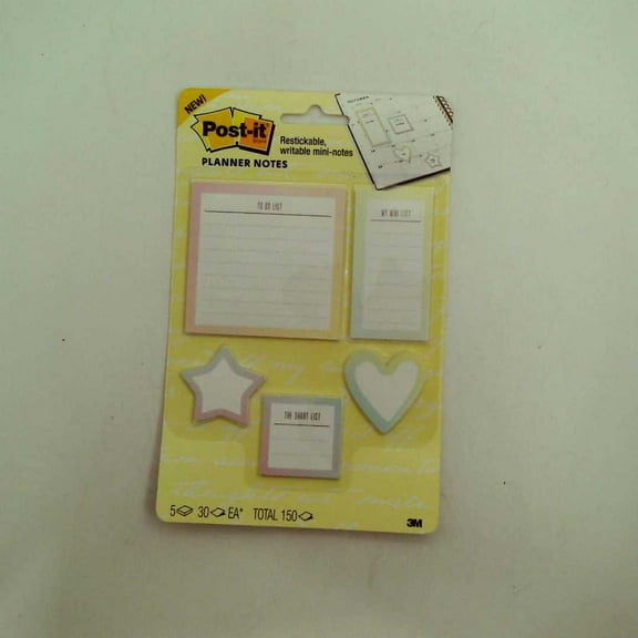 Post It Planner Notes Optimistic Brights Collection 5 Pads 30 Sheets Each