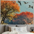 thumbnail image 2 of Orinice Birds Forest Autumn Colors Tapestry Wall Hanging Unique Style for Home Decor Art Living Room Bedroom 40x60inch, 2 of 6