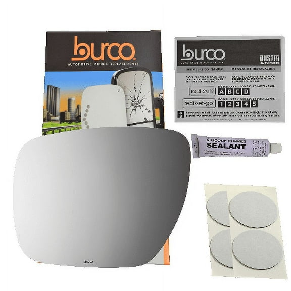 Fits 07-12 CX-7, 07-09 CX-9, 06-14 5 Left Driver Mirror Glass Lens w/Silicone USA Non Heated